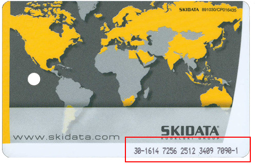 Bild på ett liftkort